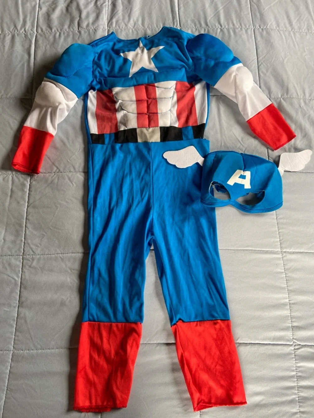 Marvel Captain America Kids Costume with Mask & Shield- 3T/4T